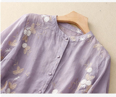 Madison - Elegant Embroidered Blouse