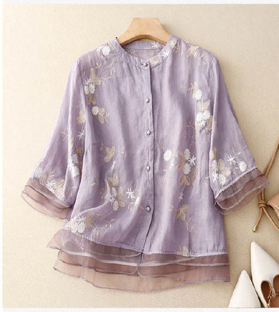 Madison - Elegant Embroidered Blouse