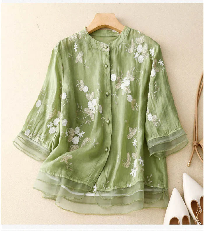 Madison - Elegant Embroidered Blouse