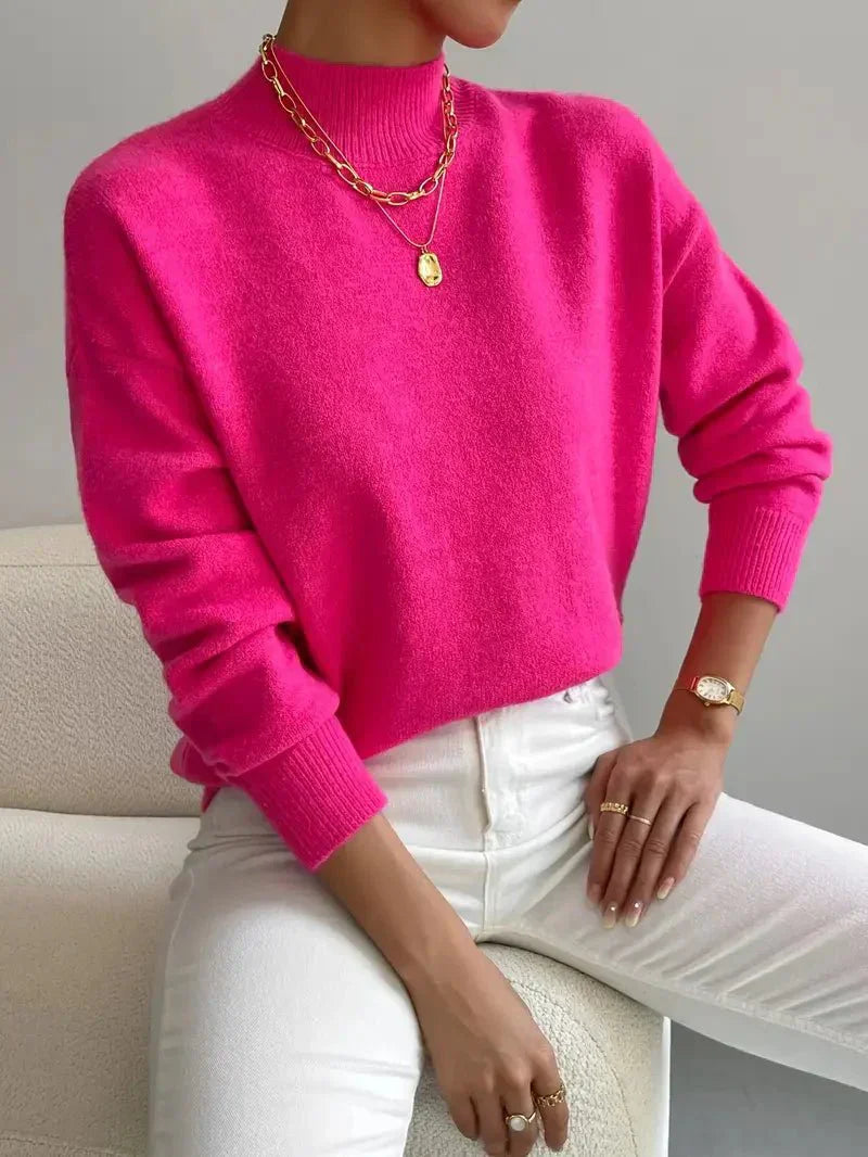 Calisandra - KNITTED SWEATER WITH ELEGANT DESIGN