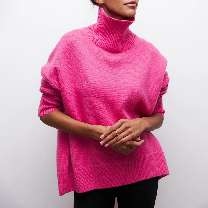 Zyora - Elegant Knitted Turtleneck Sweater