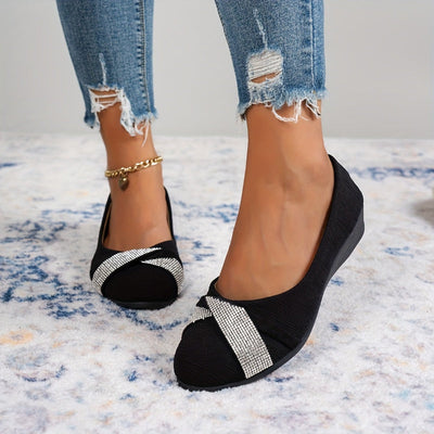 Olivine™ - TRENDY HEEL SHOES WITH RHINESTONES