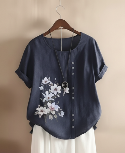 Gemma - Floral Detail T-Shirt