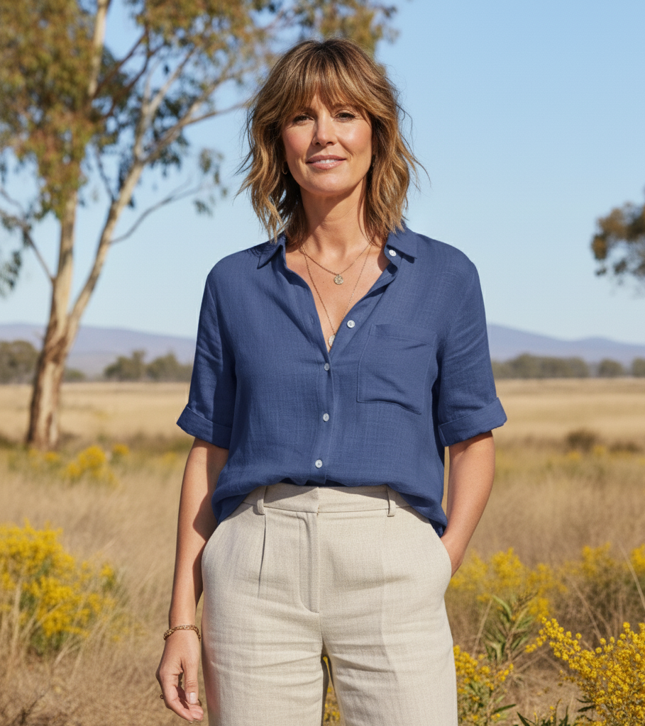 Elisabeth - Short Sleeve Blouse