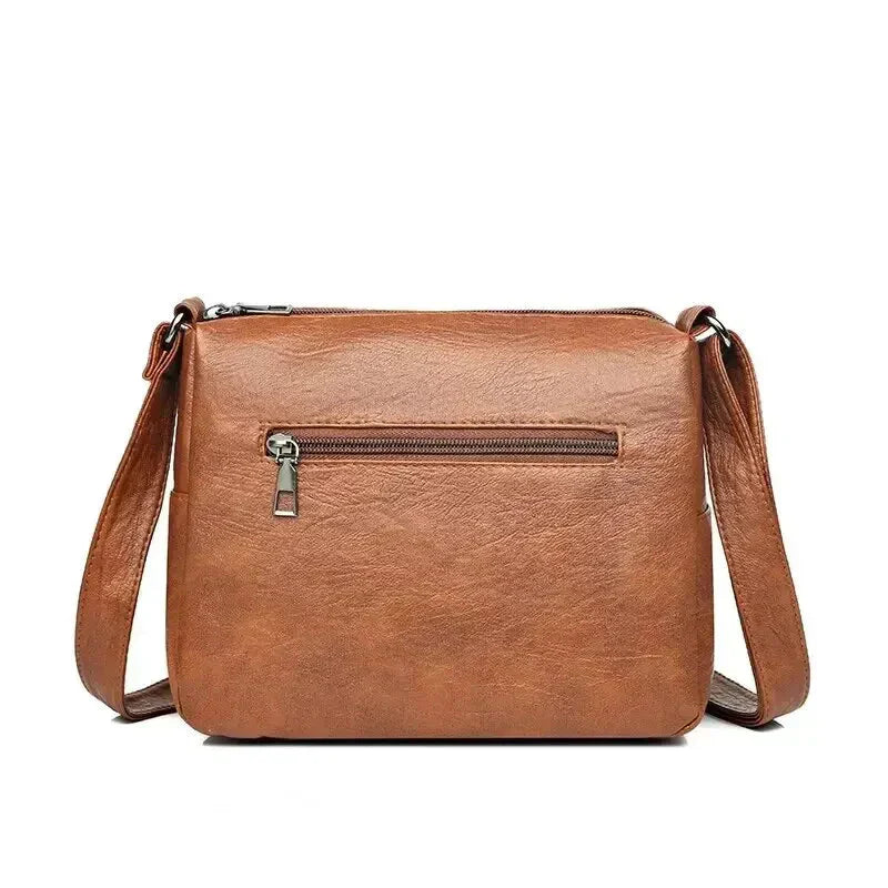 Zoe - Trendy Heart Accent Crossbody Bag