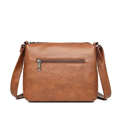 Zoe - Trendy Heart Accent Crossbody Bag